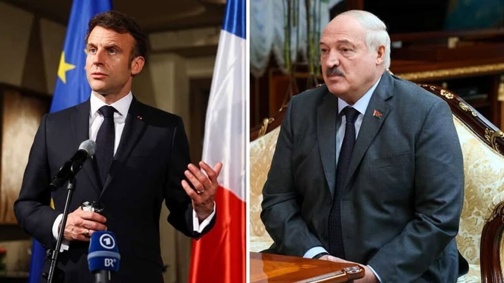 Emmanuel Macron l-a sunat pe dictatorul Aleksandr Lukașenko și i-a cerut să nu implice Belarusul în războiul din Ucraina