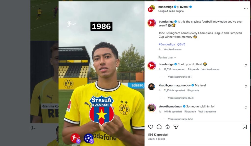Jobe, englezul celebru care n-a uitat de Steaua