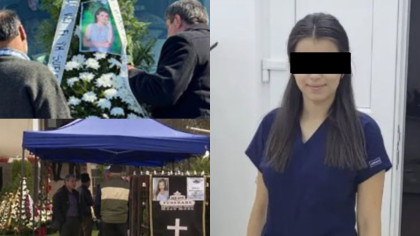 Imagini tulburătoare de la înmormântarea Andreei! Tânăra ucisă Mirel Dragomir va fi condusă astăzi pe ultimul drum
